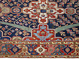 Carpet with Tree and Cartouche Design, Cotton (warp and weft), wool (pile); asymmetrically knotted pile