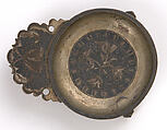 Tray, Brass (or silver-gilt?), niello