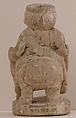 Carved Figural Chess Piece or Container, Ivory; carved and incised