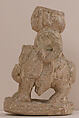 Carved Figural Chess Piece or Container, Ivory; carved and incised
