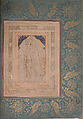 "Standing Youth in a Cape," Folio from the Bellini Album, Ink, opaque watercolor, and gold on paper