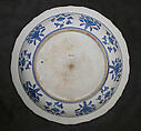 Dish, Stonepaste; painted under transparent glaze