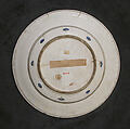 Dish, Stonepaste; underglaze painted on white slip