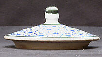 Ewer with 'Tughra-Illuminator' Style Decoration, Stonepaste; painted in blue under transparent glaze