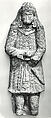 Standing Figure with Jeweled Headdress, Gypsum plaster; modeled, carved, polychrome-painted, gilded