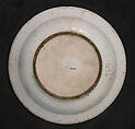 Plate Depicting a Woman Playing Tambourine, Stonepaste; polychrome painted under transparent glaze