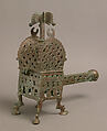 Incense Burner, Bronze; cast, chased, and pierced
