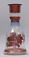 Water Pipe Base, Glass; mold blown, painted, and enameled