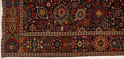 Harshang Carpet, Wool (warp, weft and pile); symmetrically knotted pile