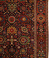Harshang Carpet, Wool (warp, weft and pile); symmetrically knotted pile