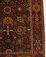 Harshang Carpet, Wool (warp, weft and pile); symmetrically knotted pile