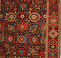 Harshang Carpet, Wool (warp, weft and pile); symmetrically knotted pile