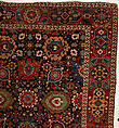 Harshang Carpet, Wool (warp, weft and pile); symmetrically knotted pile