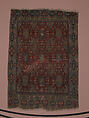 'Chessboard' Carpet, Animal hair (warp and pile), wool (weft); asymmetrically knotted pile