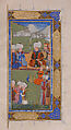 Khusrau and Shirin, Hatifi (Iranian, active Istanbul, died 1521), Main support: ink, opaque watercolor, and gold on paper; binding: leather