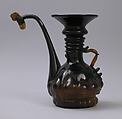 Ewer, Glass; mold blown and applied decoration, tooled on the pontil