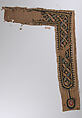 Textile Fragment, Wool, linen; plain weave, tapestry weave