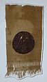 Fragment with an Interlace Medallion, Wool, linen; plain weave, tapestry weave