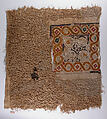 Textile Fragment, Wool, linen; plain weave, tapestry weave, weft loop weave