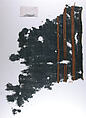 Textile Fragment, Wool, linen; plain weave, tapestry weave