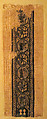 Textile Fragment, Wool, linen; plain weave, tapestry weave