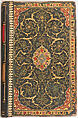 Anthology of Persian Poetry, Hafiz (Iranian, Shiraz ca. 1325–1390 Shiraz), Ink, opaque watercolor and gold on paper
Binding: opaque watercolor and gold on leather