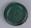 Coin Weight, Glass; stamped