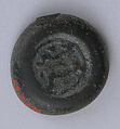 Coin Weight, Glass; stamped