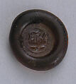 Coin Weight, Glass; stamped