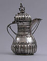 Coffee Pot, Silver, parcel-gilt