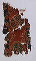Fragment of a Shoulder Band, Wool, linen; tapestry weave