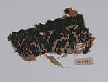 Textile Fragment, Wool, linen; plain weave, tapestry weave