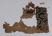 Fragment of a Sleeve, Wool, linen; plain weave, tapestry weave