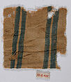 Textile Fragment, Wool, linen; plain weave