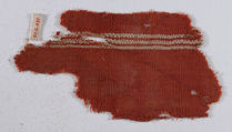 Textile Fragment, Wool, linen; plain weave