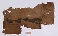 Textile Fragment, Wool, linen; plain weave, tapestry weave