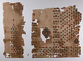 Fragment with Scattered Pattern, Wool, linen; plain weave, tapestry weave