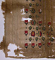 Fragment with Scattered Pattern, Wool, linen; plain weave, tapestry weave