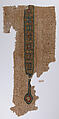 Textile Fragment, Wool, linen; plain weave, tapestry weave