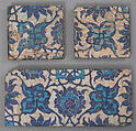 Tiles, Stonepaste; painted and glazed