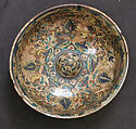 Dish, Stonepaste; painted and glazed