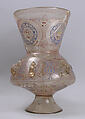 Mosque Lamp, Glass; enameled