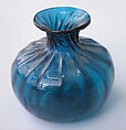 Bottle, Glass; mold-blown, tooled
