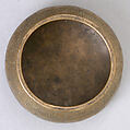 Bowl, Brass; originally inlaid with silver