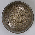 Bowl, Brass; inlaid with silver