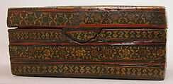 Box, Wood; inlaid with ivory and painted