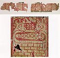 Fragmentary Band with Scenes from the Infancy of Christ, Wool, linen, silk; warp-faced compound twill
