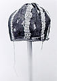 Hat, Wool; sprang technique, embroidered