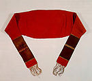 Possibly a Ceremonial Scarf, Wool, linen; plain weave, tapestry weave