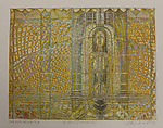Woman of Sunflower, Krishna Reddy  American, born India, Etching, imp. by the artist V/X